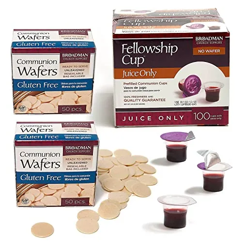 Broadman Church Supplies Fellowship Cup Gluten Free Wafers