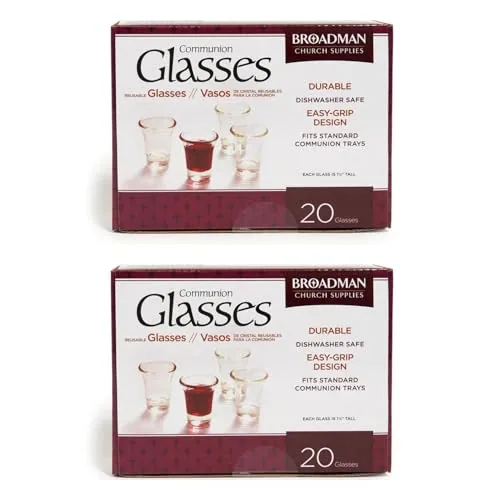 Broadman Glass Communion Cups